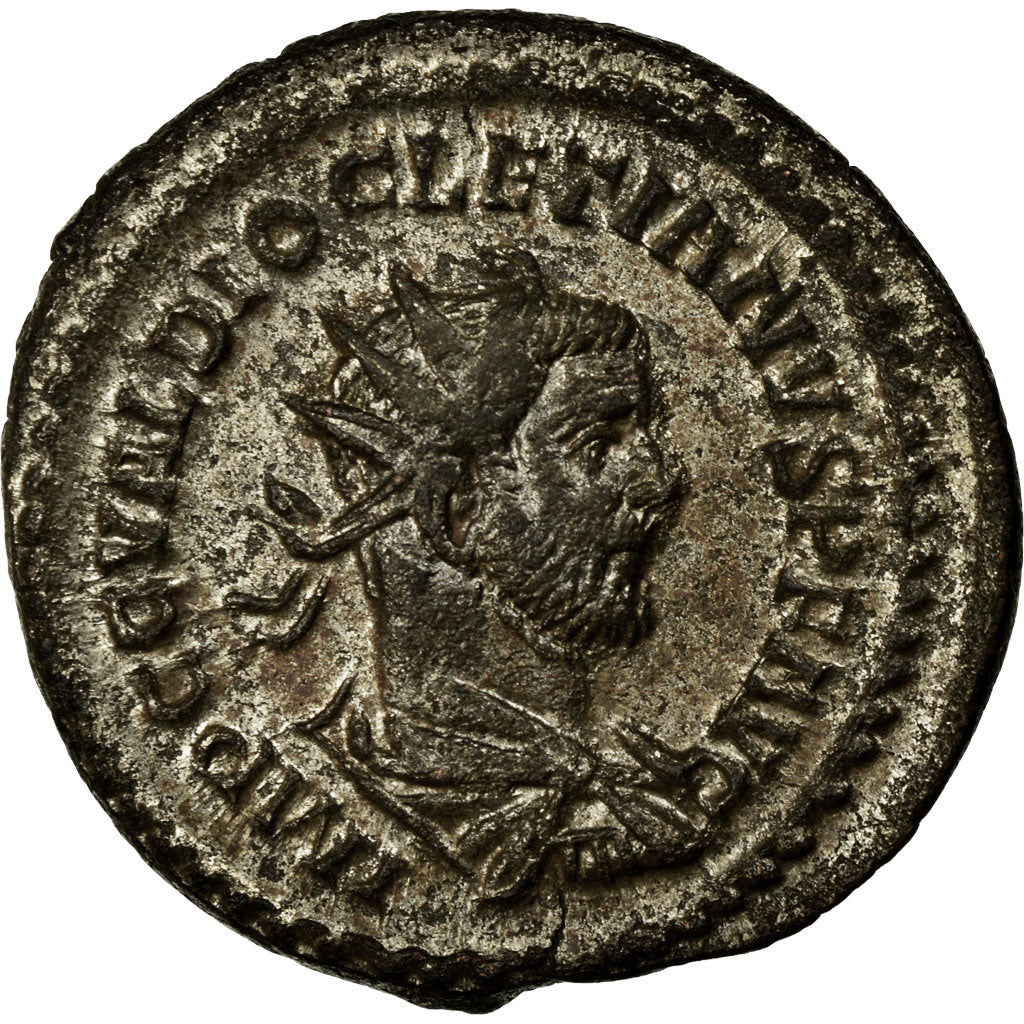 Coin, Diocletian, Antoninianus, Lyon - Lugdunum, AU(55-58), Billon, Cohen:215