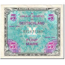 Banknote, Germany, 5 Mark, 1944, SERIE DE 1944, KM:193a, EF(40-45)