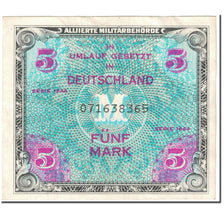 Billet, Allemagne, 5 Mark, 1944, SERIE DE 1944, KM:193a, TTB