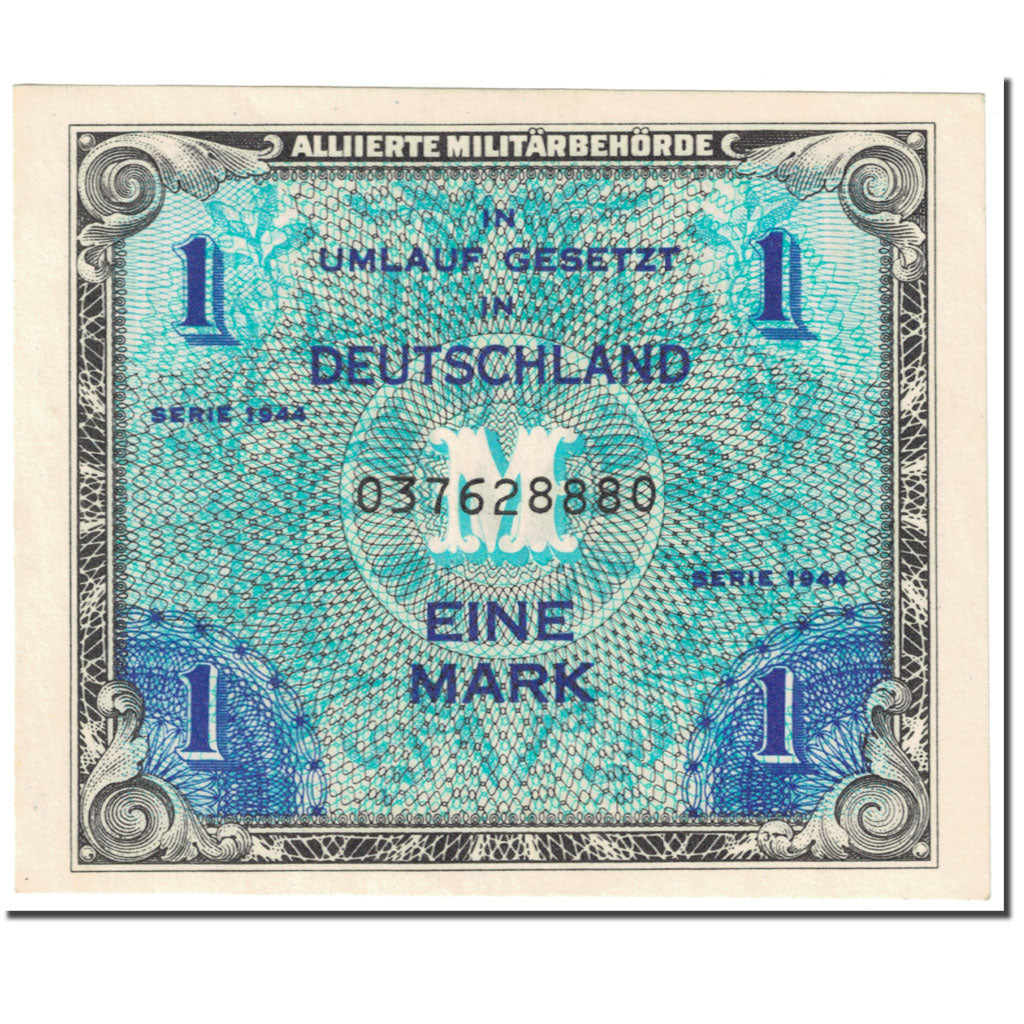 Geldschein, Deutschland, 1 Mark, 1944, SERIE DE 1944, KM:192a, VZ