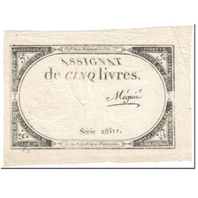 Francja, 5 Livres, 1793, Mégnié, 10 brumaire de l'an 2 - (31 octobre 1793)