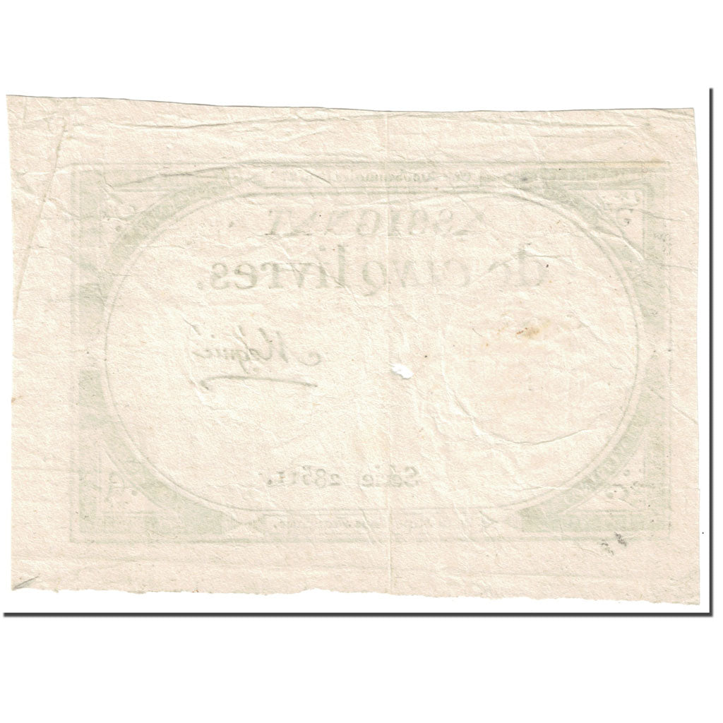 Francja, 5 Livres, 1793, Mégnié, 10 brumaire de l'an 2 - (31 octobre 1793)
