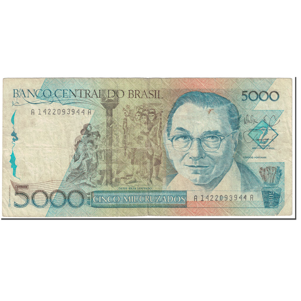 Banconote, Brasile, 5000 Cruzados, 1988, Undated (1988), KM:214a, BB