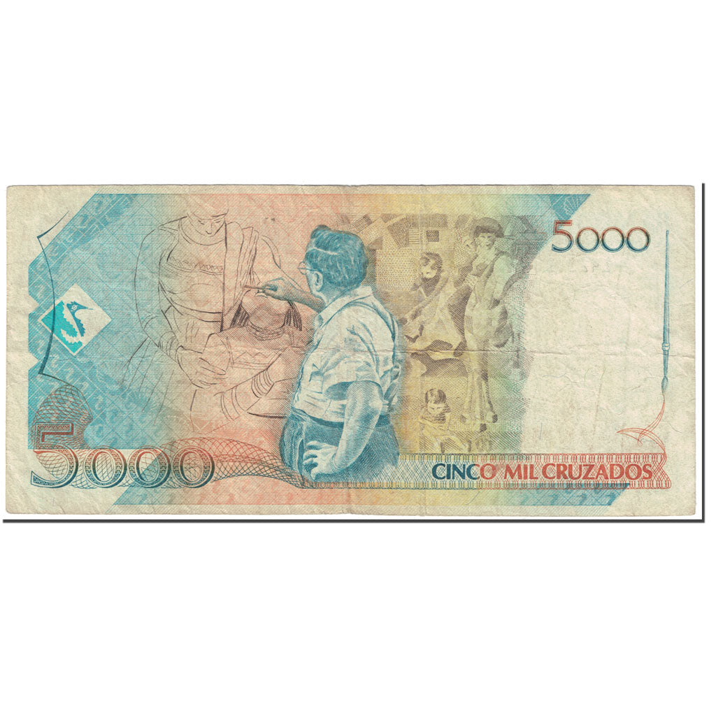 Banconote, Brasile, 5000 Cruzados, 1988, Undated (1988), KM:214a, BB