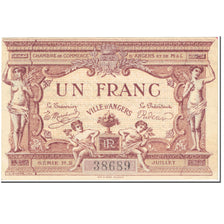 France, Angers, 1 Franc, 1915, EF(40-45), Pirot:8-7