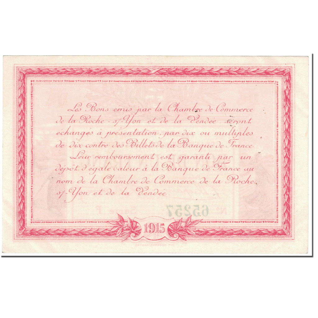 Francja, La Roche-sur-Yon, 1 Francs, 1915, AU(55-58), Pirot:65-17