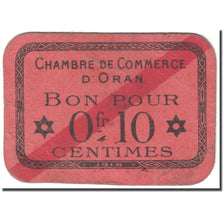 Banknote, Algeria, Chamber of Commerce, Oran, 10 Centimes, Pirot 53