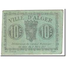 Banknote, Algeria, 10 Centimes, Chambre de Commerce, 1917, Undated (1917)