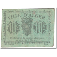 Banknot, Algieria, 10 Centimes, Chambre de Commerce, 1917, Undated (1917)