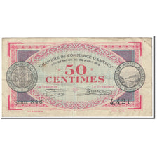 France, Annecy, 50 Centimes, 1916, TB, Pirot:10-7
