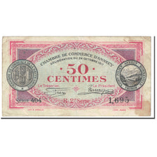 France, Annecy, 50 Centimes, 1917, TB, Pirot:10-9