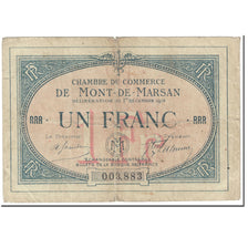 France, Mont-de-Marsan, 1 Franc, 1914, AG(1-3), Pirot:82-08