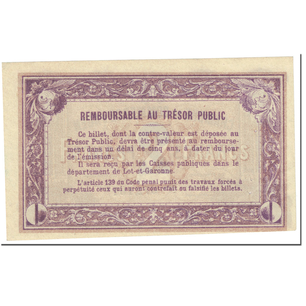 France, Agen, 2 Francs, 1917, EF(40-45), Pirot:2-11