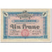 France, Cognac, 1 Franc, 1916, AU(50-53), Pirot:49-1