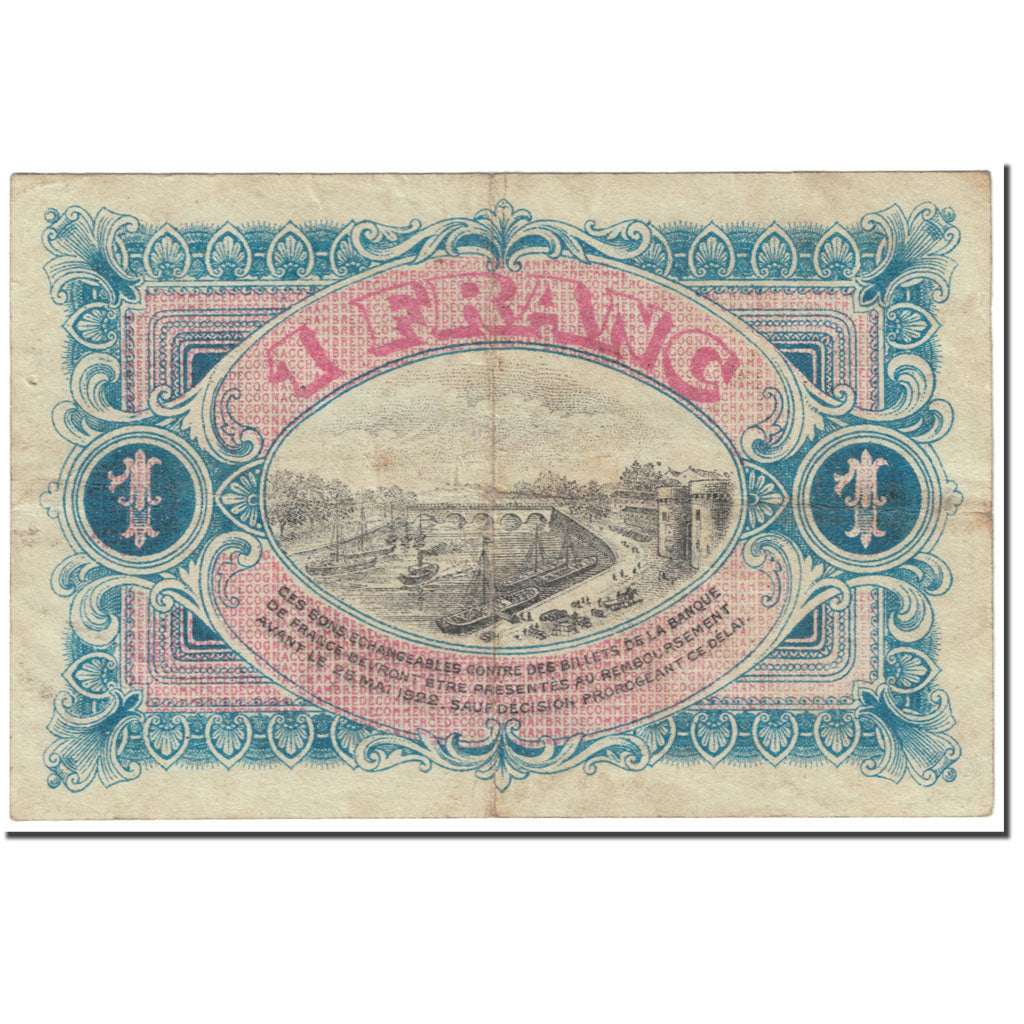 France, Cognac, 1 Franc, 1917, TB, Pirot:49-7
