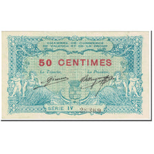 France, Valence, 50 Centimes, 1915, VF(20-25), Pirot:127-2