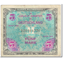 Banknote, Germany, 5 Mark, 1944, SERIE DE 1944, KM:193a, VF(20-25)