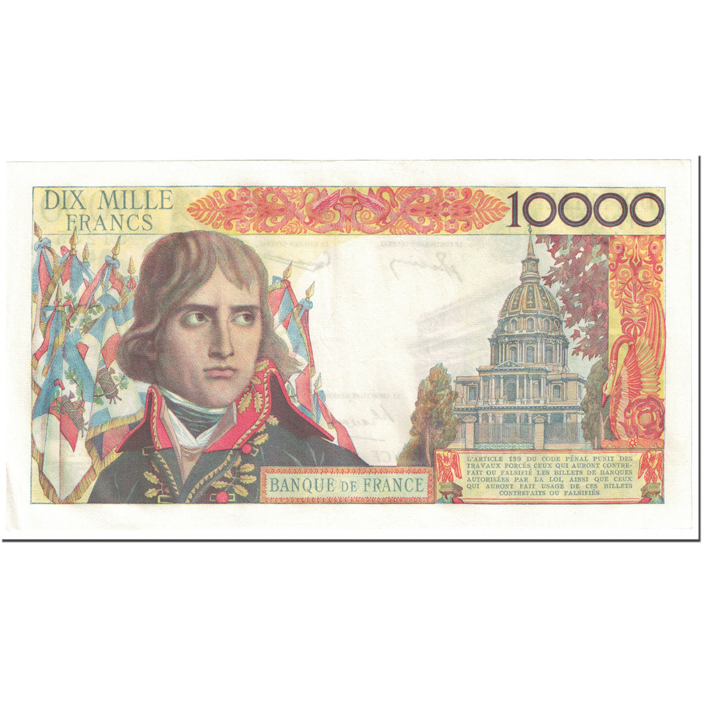 Francja, 10,000 Francs, Bonaparte, 1955, 1955-12-01, AU(50-53), Fayette:51.01