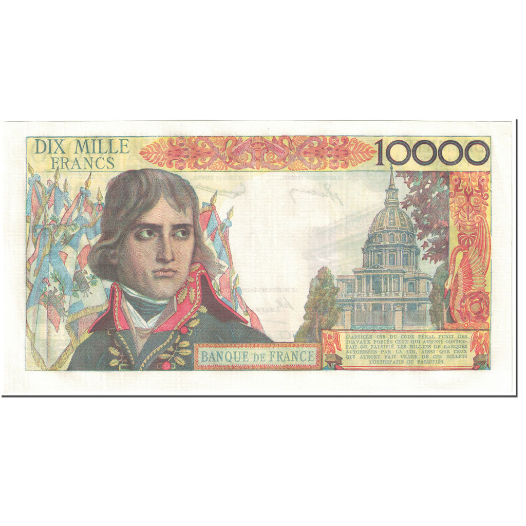 Francja, 10,000 Francs, Bonaparte, 1956, 1956-06-07, AU(50-53), Fayette:51.3