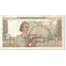 France, 10,000 Francs, Génie Français, 1956, 1956-01-05, VF(20-25)