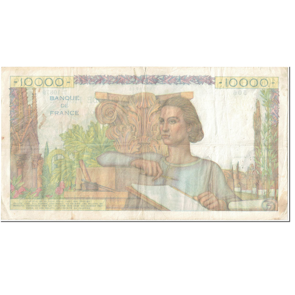 Frankreich, 10,000 Francs, Génie Français, 1956, 1956-02-02, SGE+