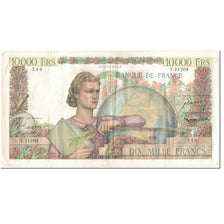 France, 10,000 Francs, Génie Français, 1956, 1956-04-05, VF(20-25)
