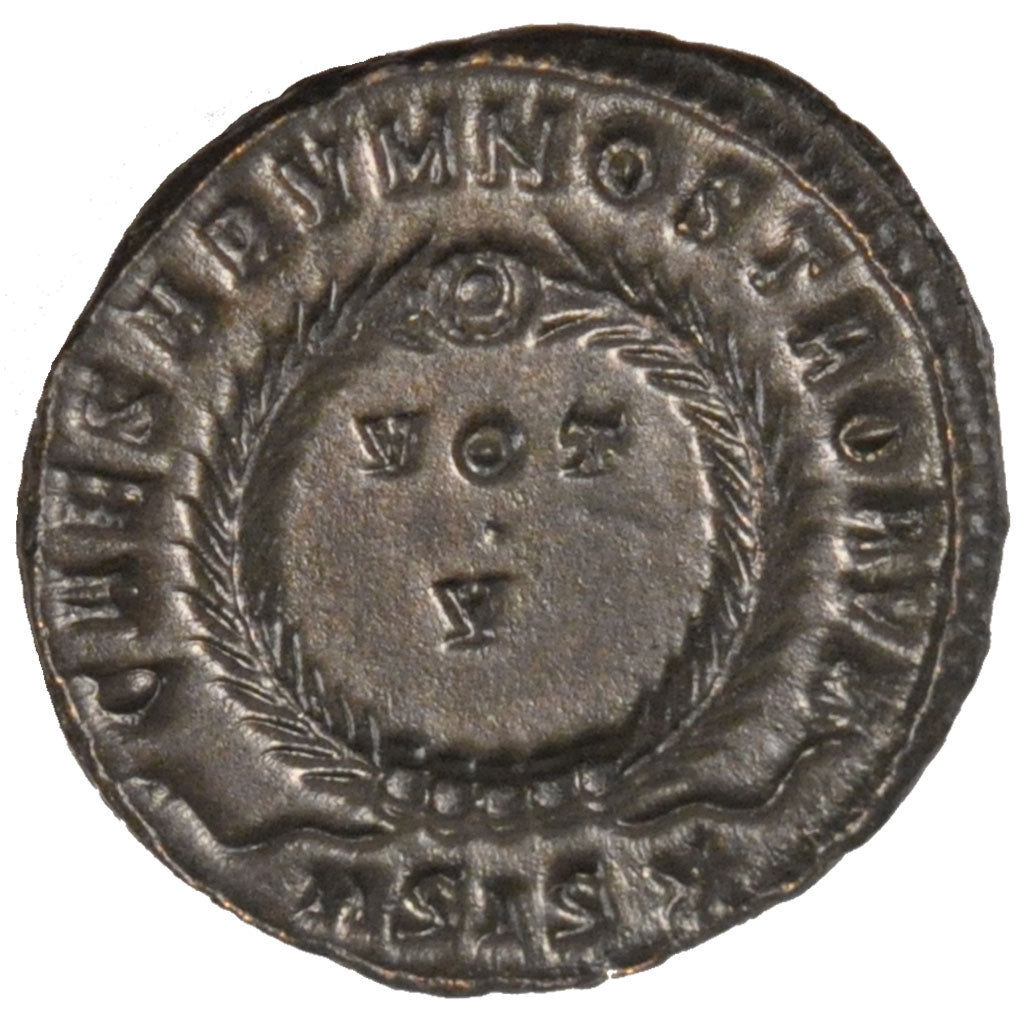 Crispus, Nummus, Siscia, AU(55-58), Copper, Cohen #34, 3.60