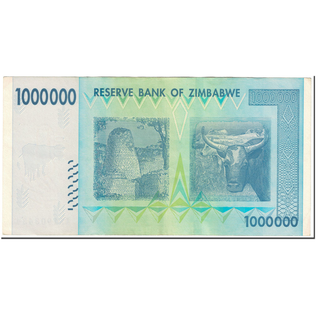 Banknote, Zimbabwe, 1 Million Dollars, 2008, Undated (2008), KM:77, EF(40-45)