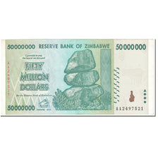 Banknote, Zimbabwe, 50 Million Dollars, 2008, Undated (2008), KM:79, EF(40-45)