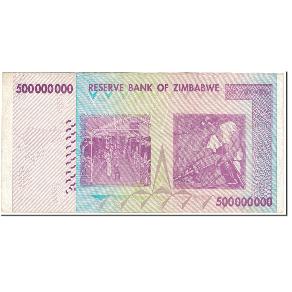 Banknote, Zimbabwe, 500 Million Dollars, 2008, Undated (2008), KM:82, EF(40-45)