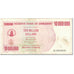 Nota, Zimbabué, 10 Million Dollars, 2008, 2008-01-01, KM:55a, VF(20-25)