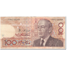 Banconote, Marocco, 100 Dirhams, 1987, Undated (1987), KM:65d, BB