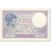 Francja, 5 Francs, Violet, 1918, 1918-07-02, EF(40-45), Fayette:03.02, KM:72a