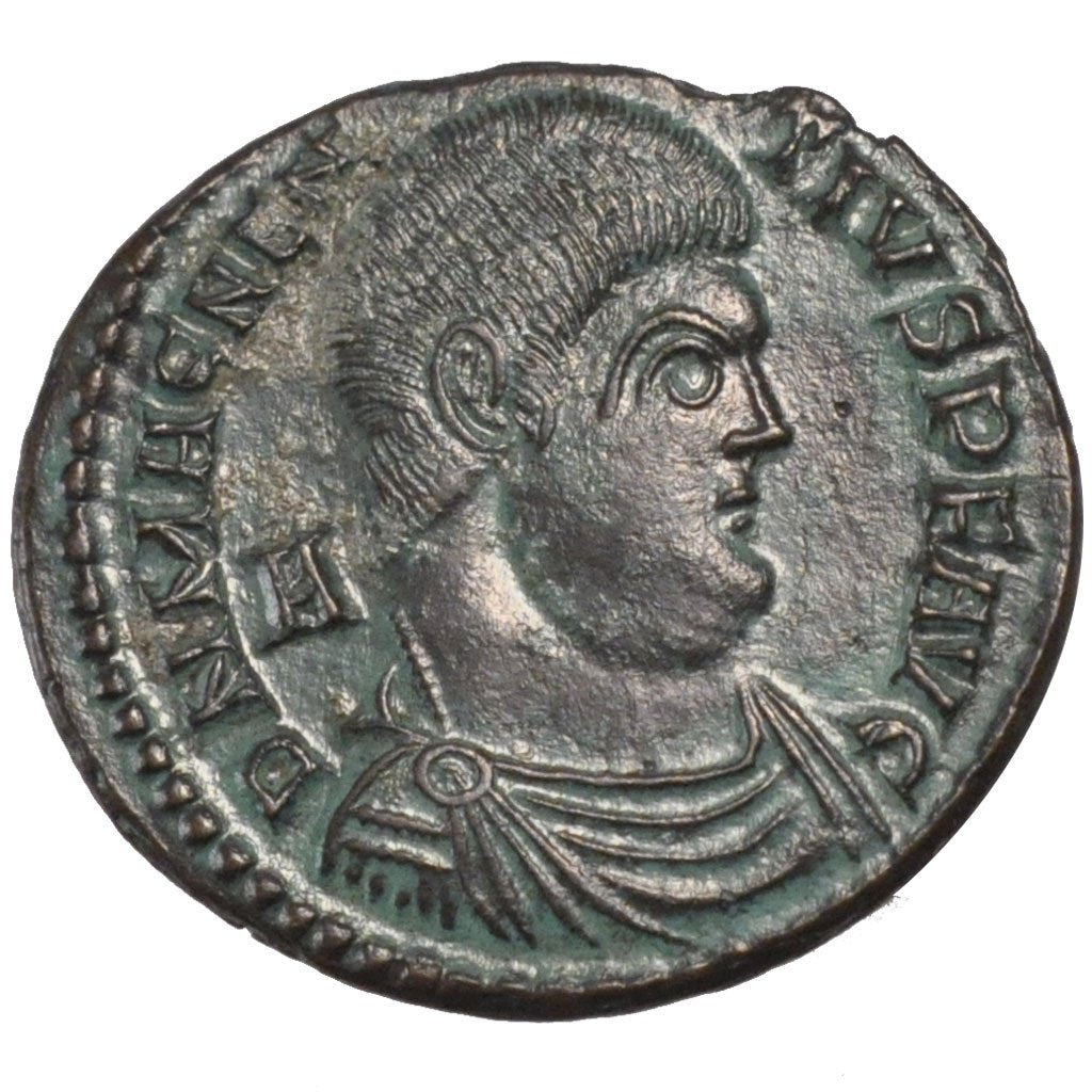 Magnentius, Maiorina, Lyons, AU(50-53), Copper, Cohen #16, 6.00