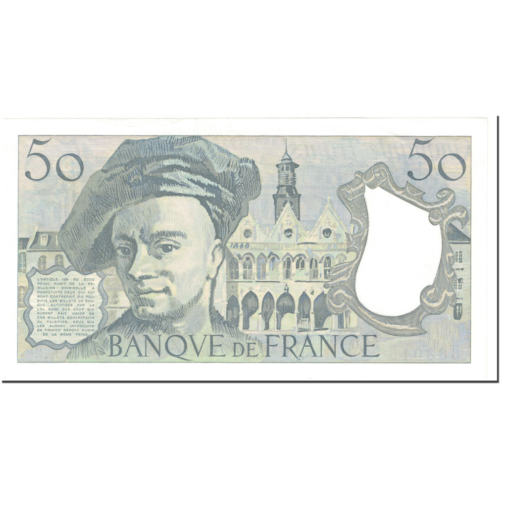 France, 50 Francs, Quentin de La Tour, 1982, Undated (1982), SUP, Fayette:67.8