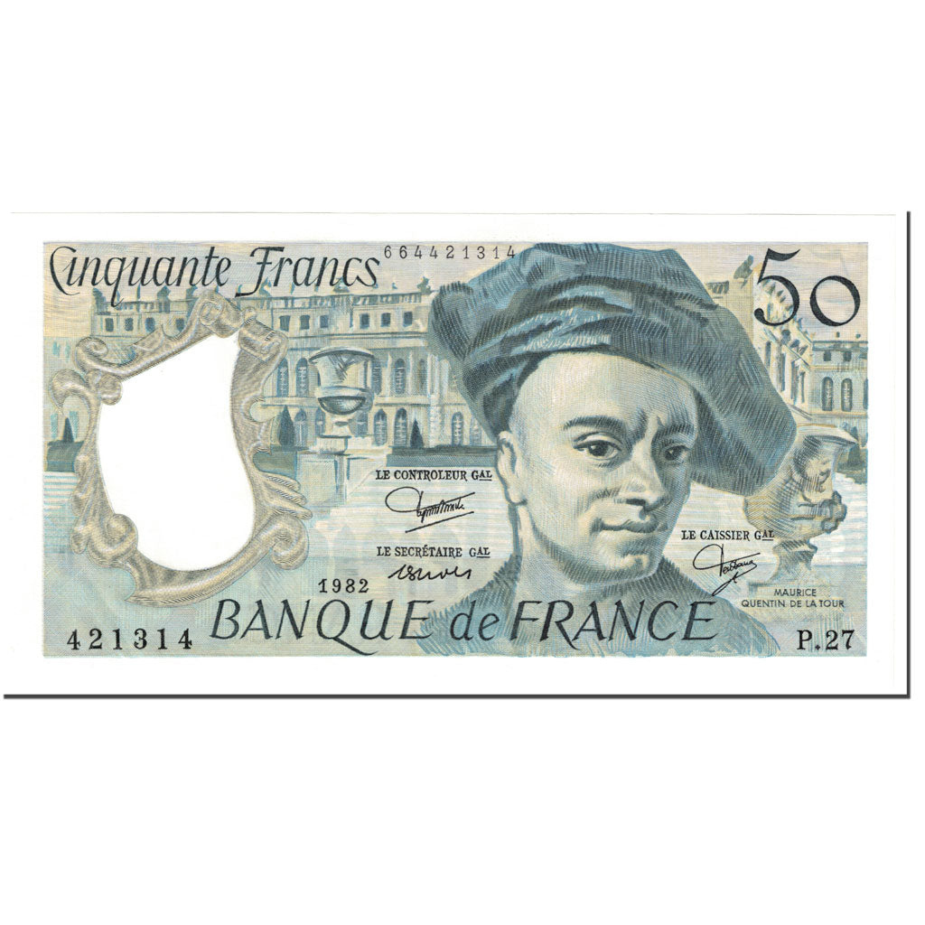 Francia, 50 Francs, Quentin de La Tour, 1982, Undated (1982), SPL-