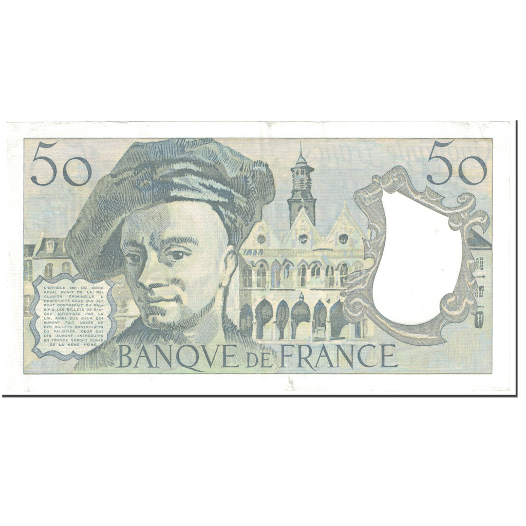 France, 50 Francs, Quentin de La Tour, 1983, Undated (1983), TTB, Fayette:67.9