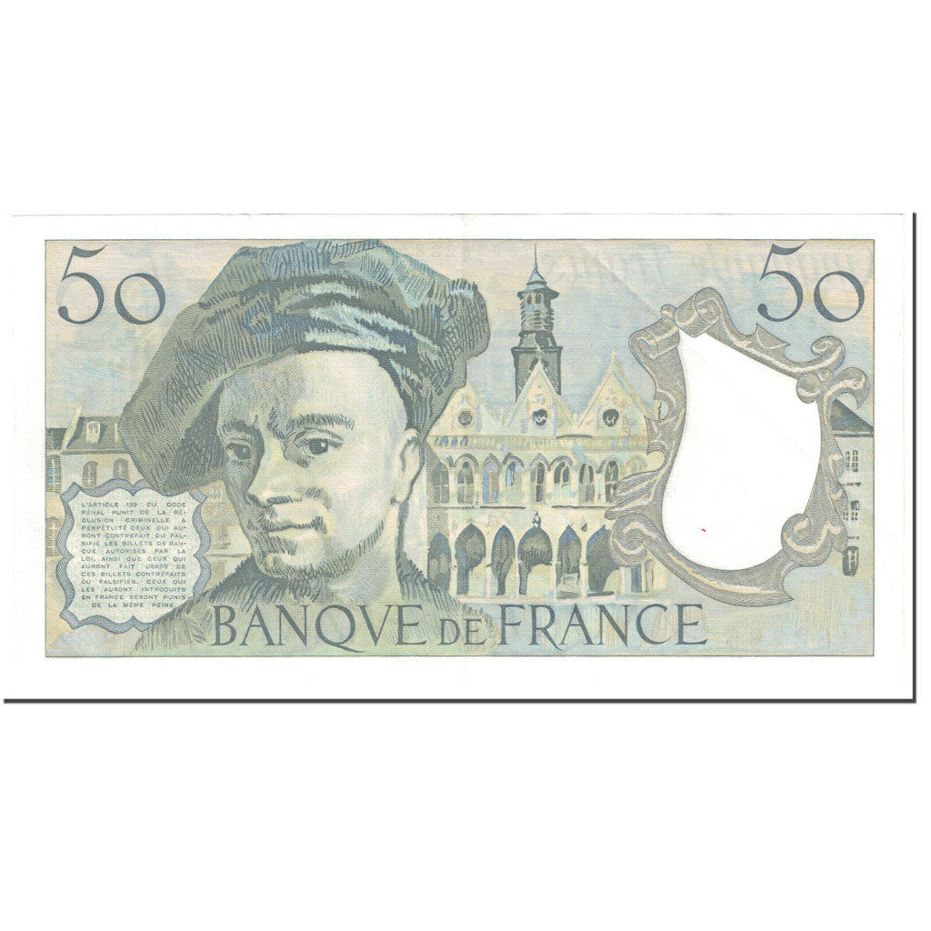 France, 50 Francs, Quentin de La Tour, 1983, Undated (1983), AU(55-58)