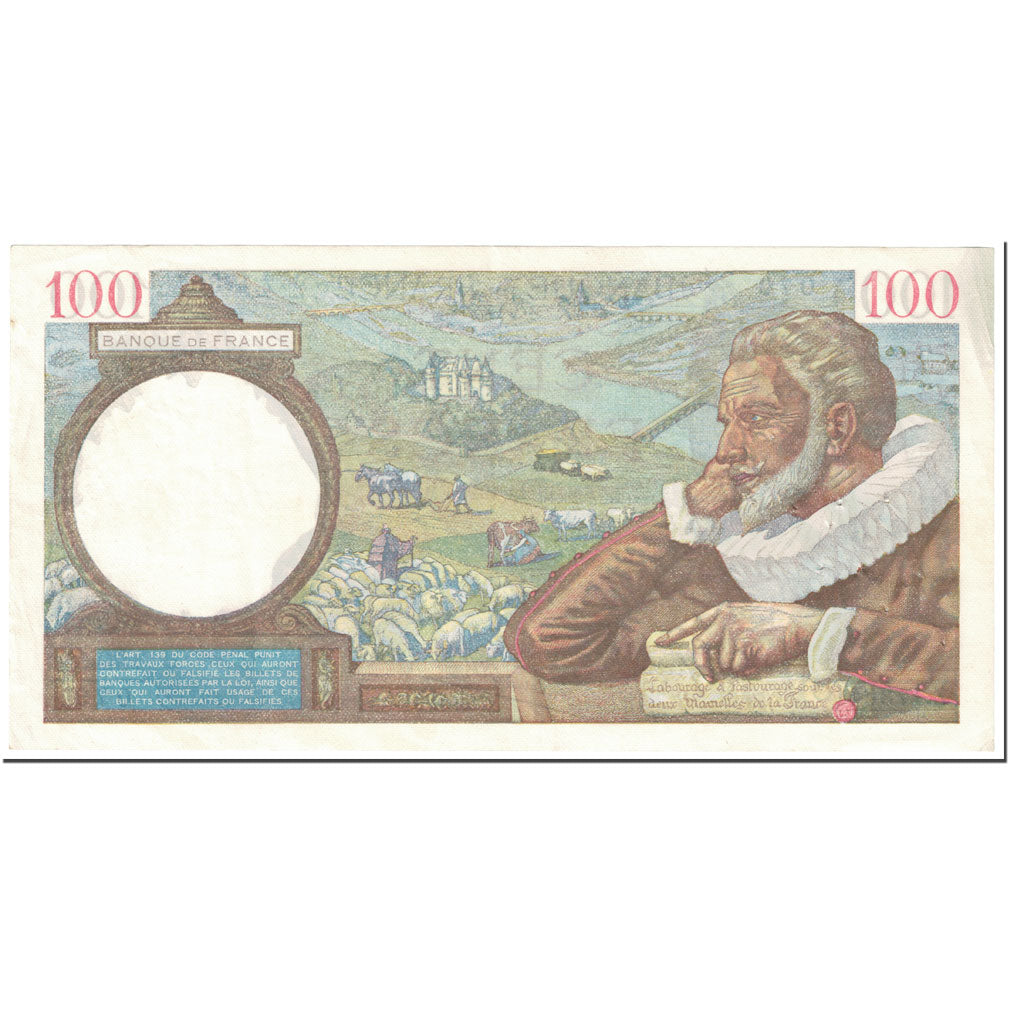 France, 100 Francs, Sully, 1940, 1940-12-19, TTB+, Fayette:26.43, KM:94