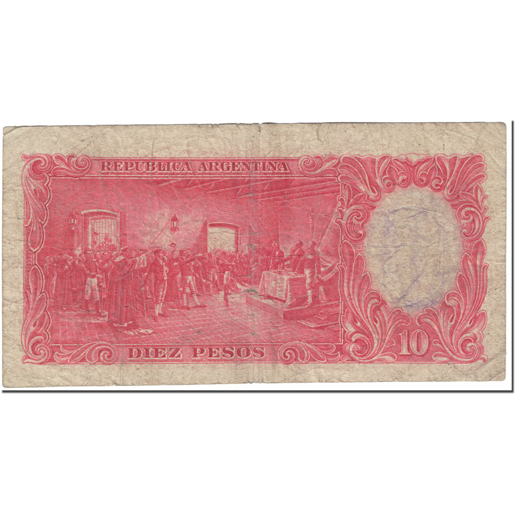 Banconote, Argentina, 10 Pesos, 1954, Undated (1954), KM:270c, B
