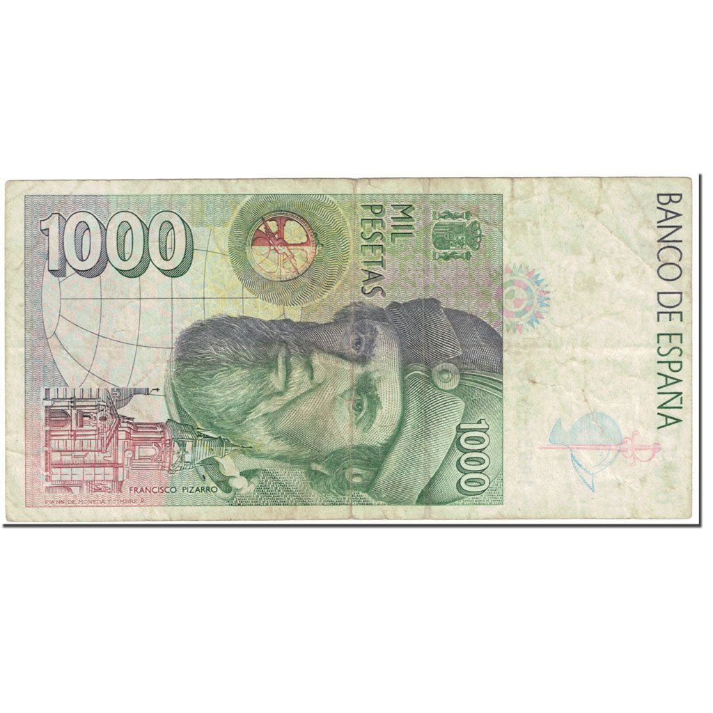 Banknote, Spain, 1000 Pesetas, 1992, 1992-10-12, KM:163, VF(20-25)