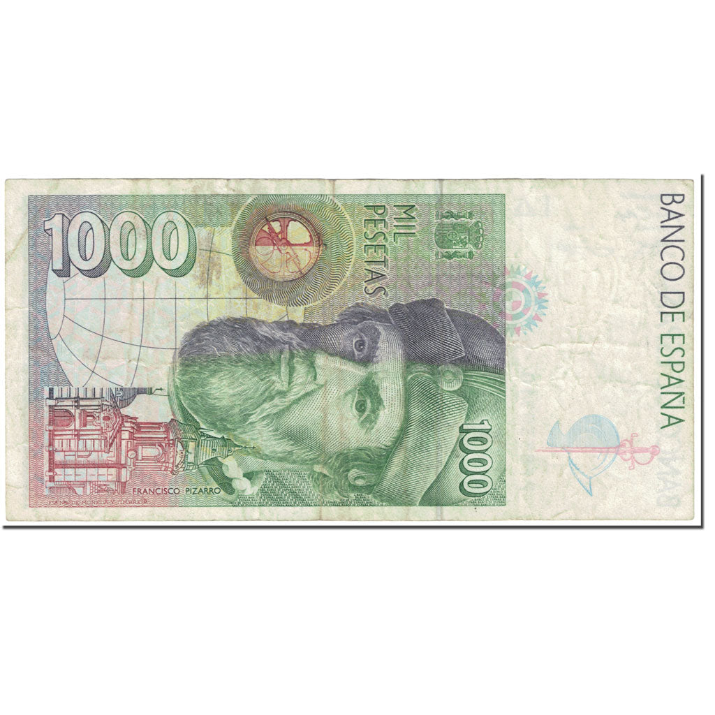 Banknote, Spain, 1000 Pesetas, 1992, 1992-10-12, KM:163, VF(20-25)