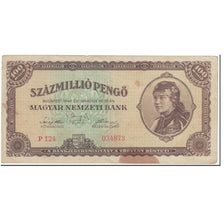 Nota, Hungria, 100,000,000 Pengö, 1946, 1946-03-18, KM:124, VF(20-25)