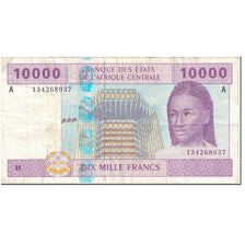 Banknote, Central African States, 10,000 Francs, 2002, Undated (2002), KM:410A