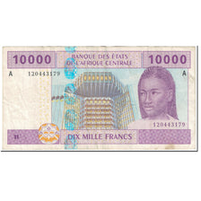 Banknote, Central African States, 10,000 Francs, 2002, Undated (2002), KM:410A
