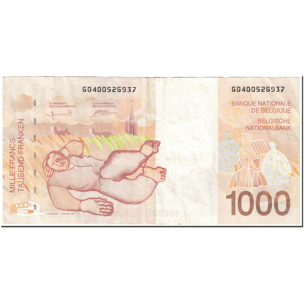 Banknote, Belgium, 1000 Francs, 1997, Undated (1997), KM:150, EF(40-45)