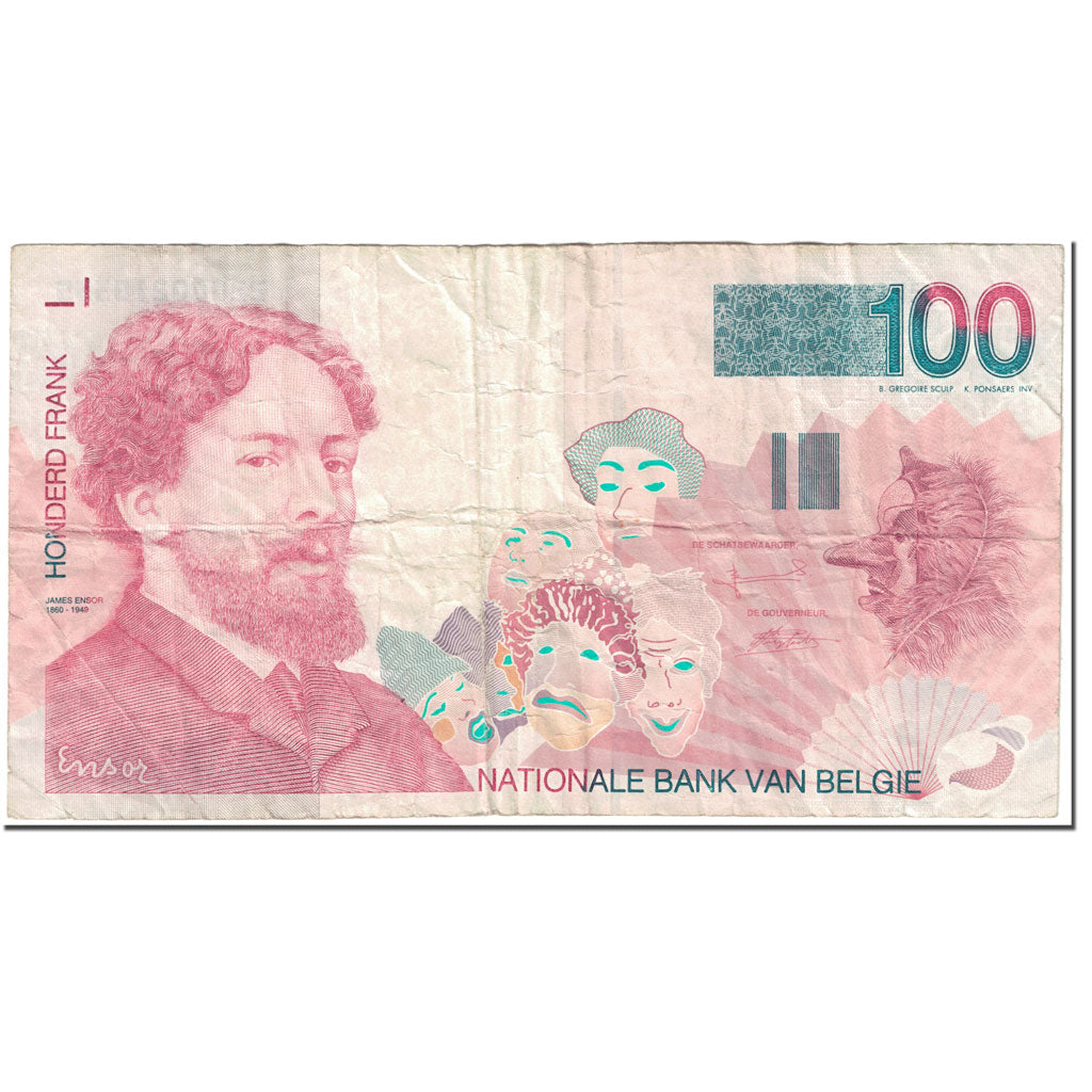 Banknote, Belgium, 100 Francs, 1995, 1995-06-15, KM:147, VF(20-25)