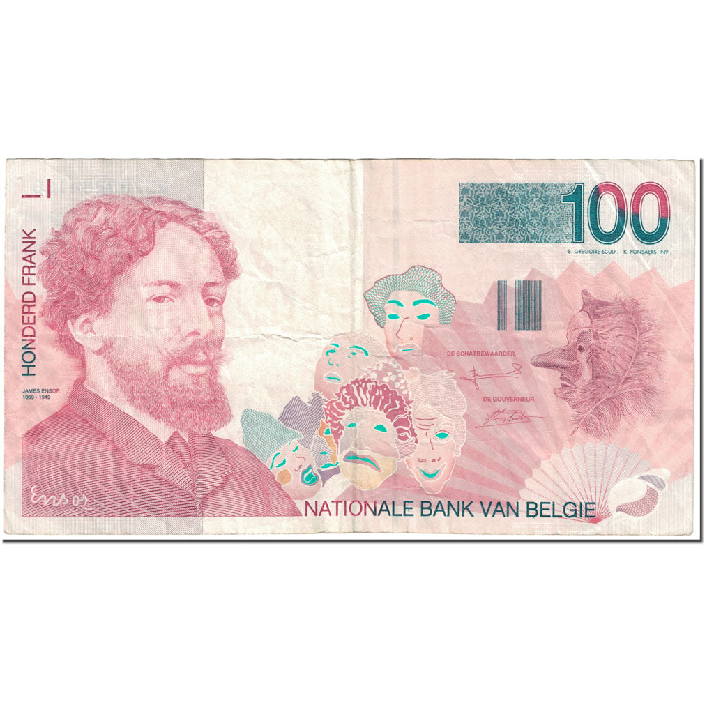 Banknote, Belgium, 100 Francs, 1995, 1995-06-15, KM:147, VF(20-25)