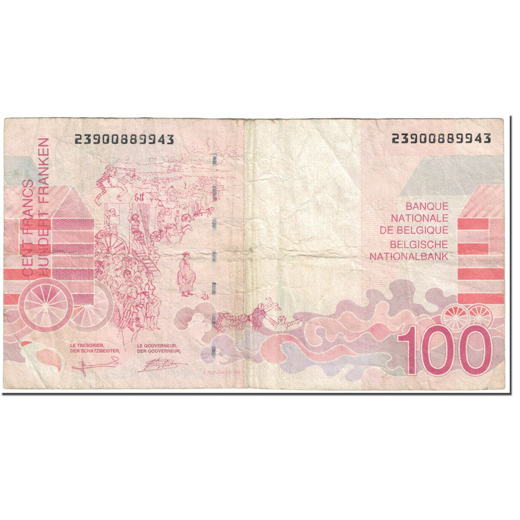 Banknote, Belgium, 100 Francs, 1995, 1995-06-15, KM:147, VF(20-25)