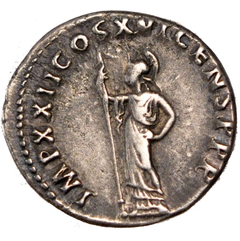 Domitia, Denarius, BB+, Argento, Cohen:282
